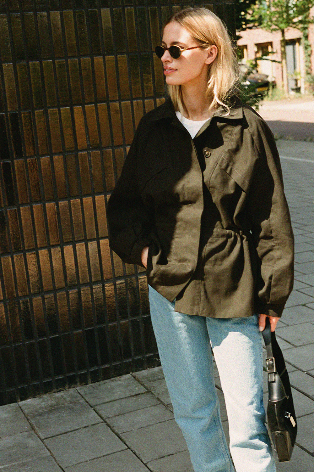 VESTE THARA MARRON