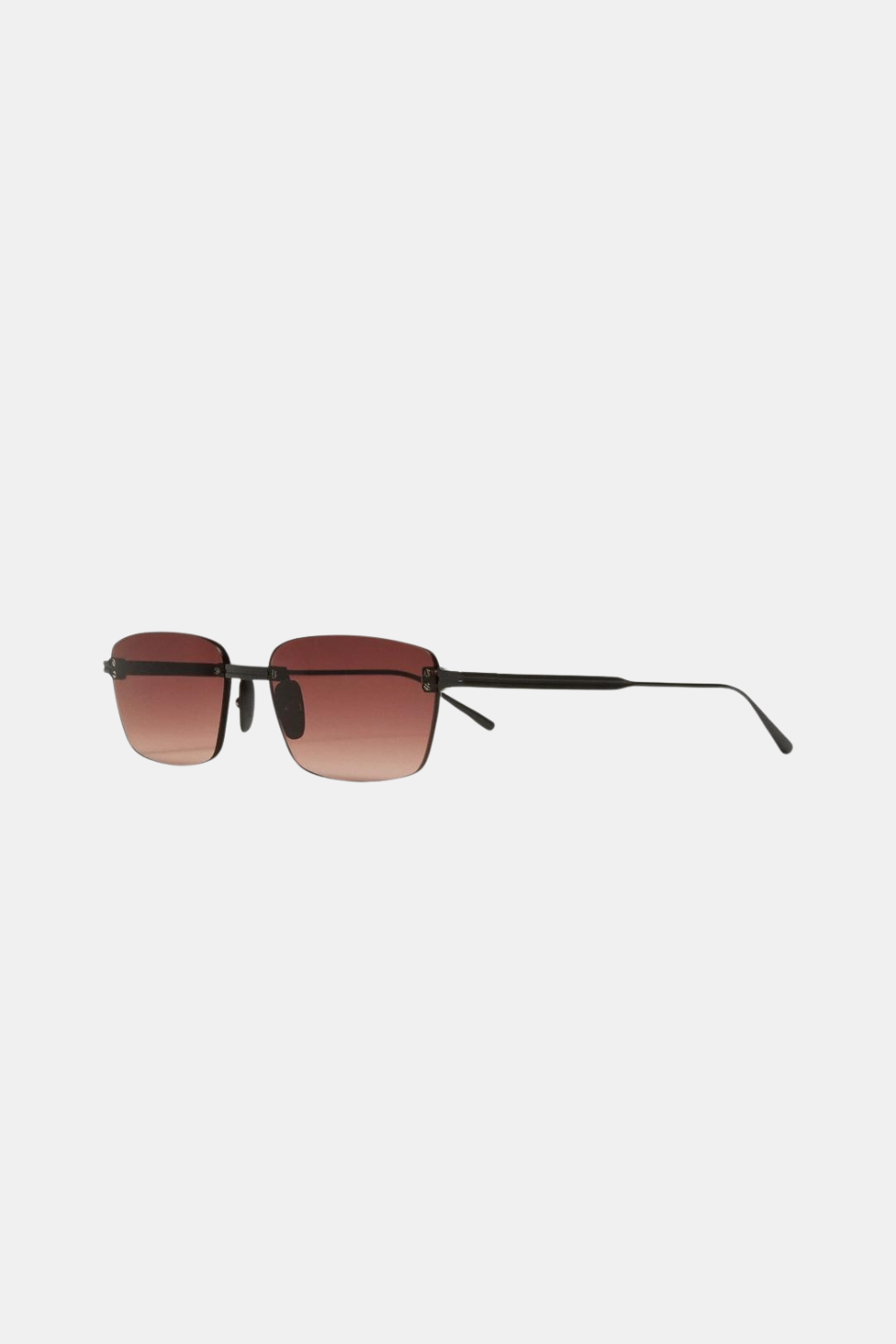 CHIMI EYEWEAR RIMLESS CUBIC SUNGLASSES RED