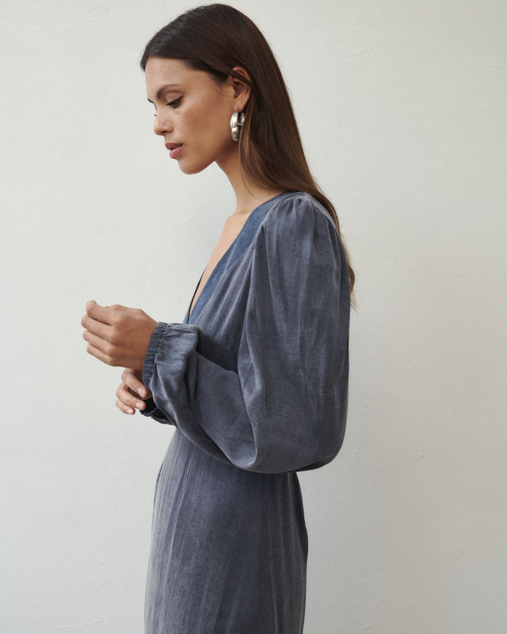 LUMEN KLEID GRAU