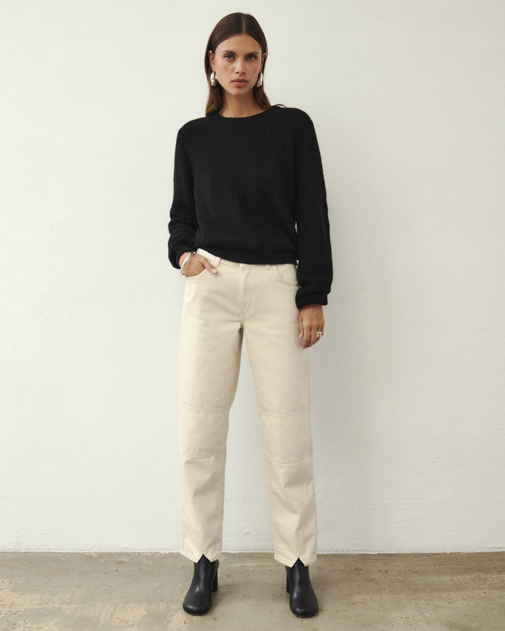 PALM WOOLEN SWEATER BLACK PALM