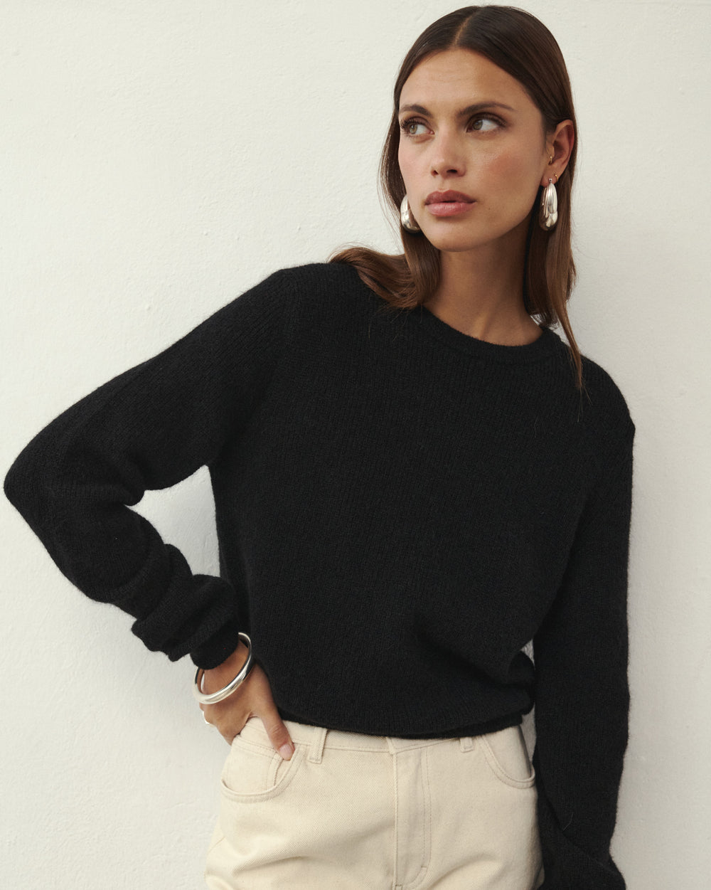 PALM WOOLEN SWEATER BLACK PALM