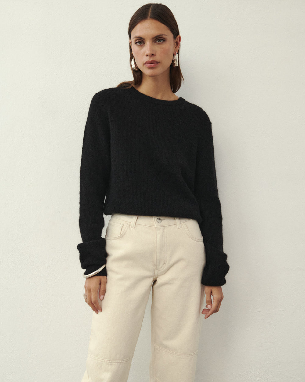 PALM WOOLEN SWEATER BLACK PALM
