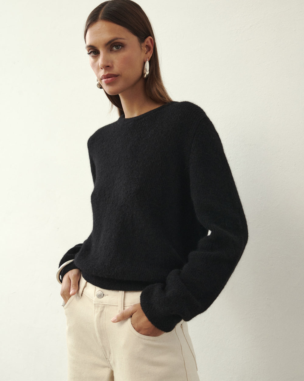 PALM WOOLEN SWEATER BLACK PALM