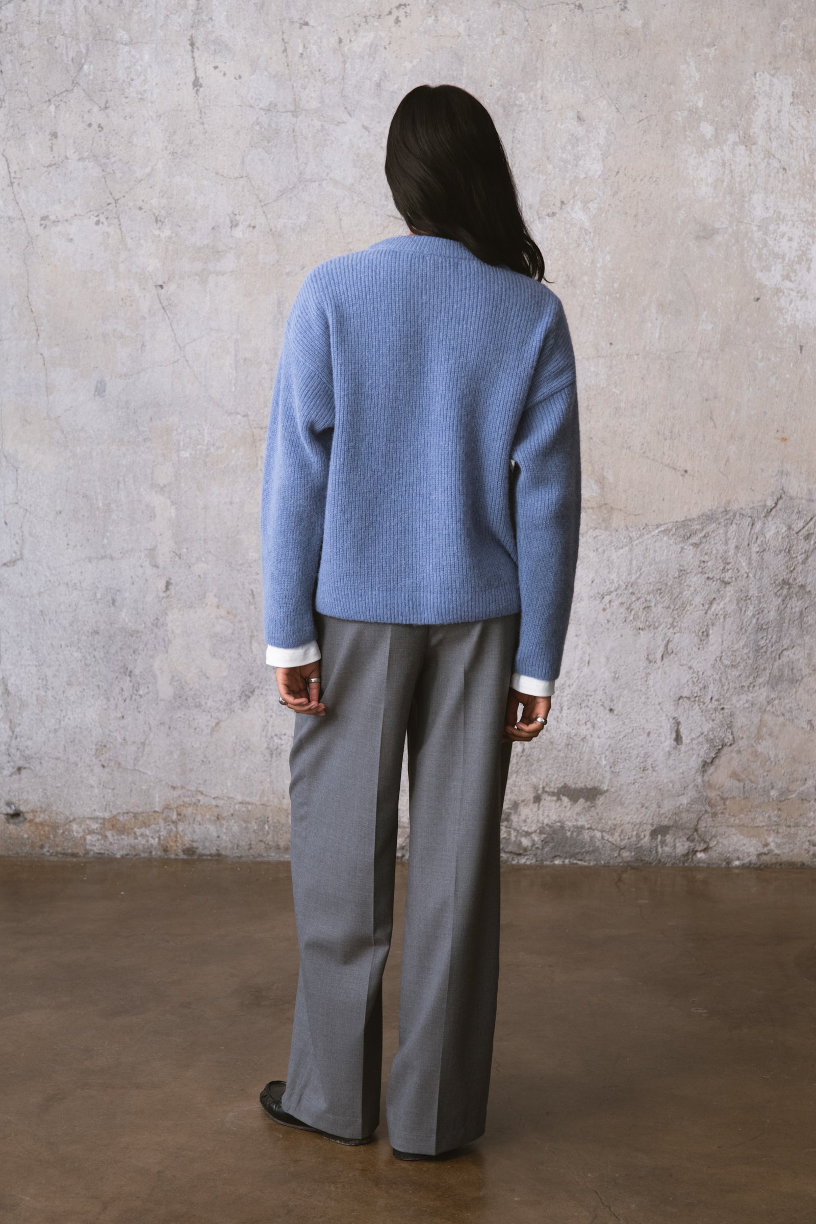 CROWN PULLOVER BLAU