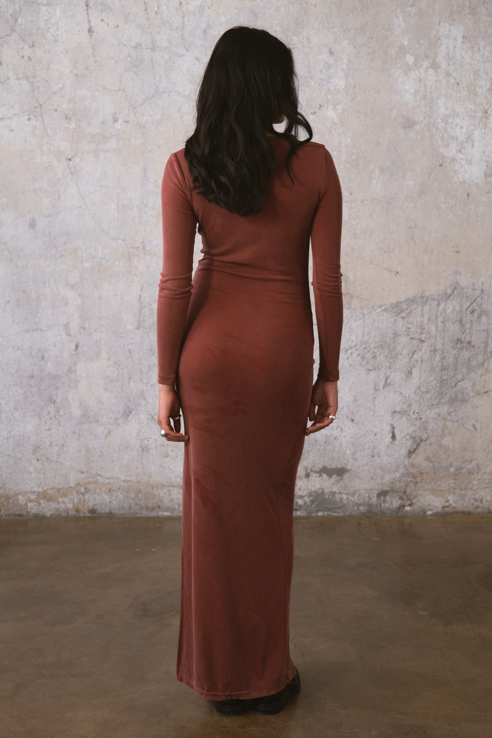RAYE KLEID TERRAKOTTA