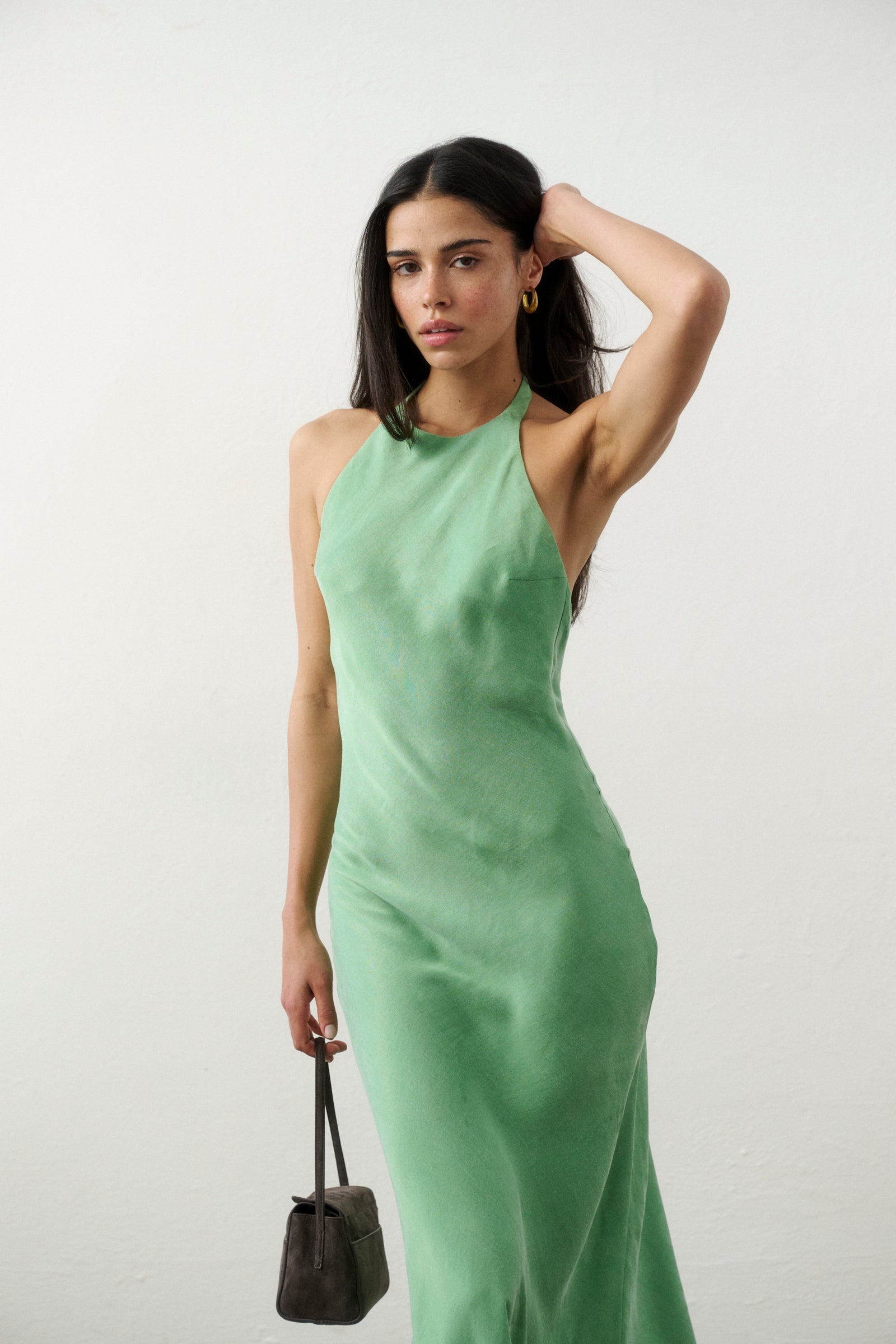 BARDOT DRESS GREEN