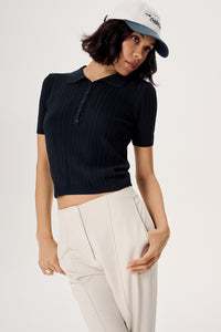 TRICOT TOP NAVY