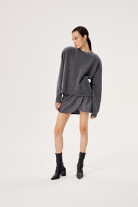 KAE WOOLEN MINI SKIRT