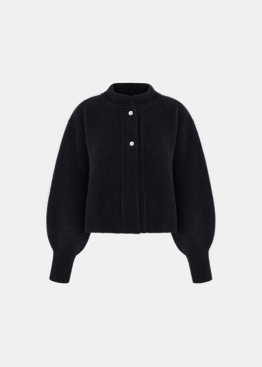 TAYLOR WOLLSTRICKJACKE SCHWARZ