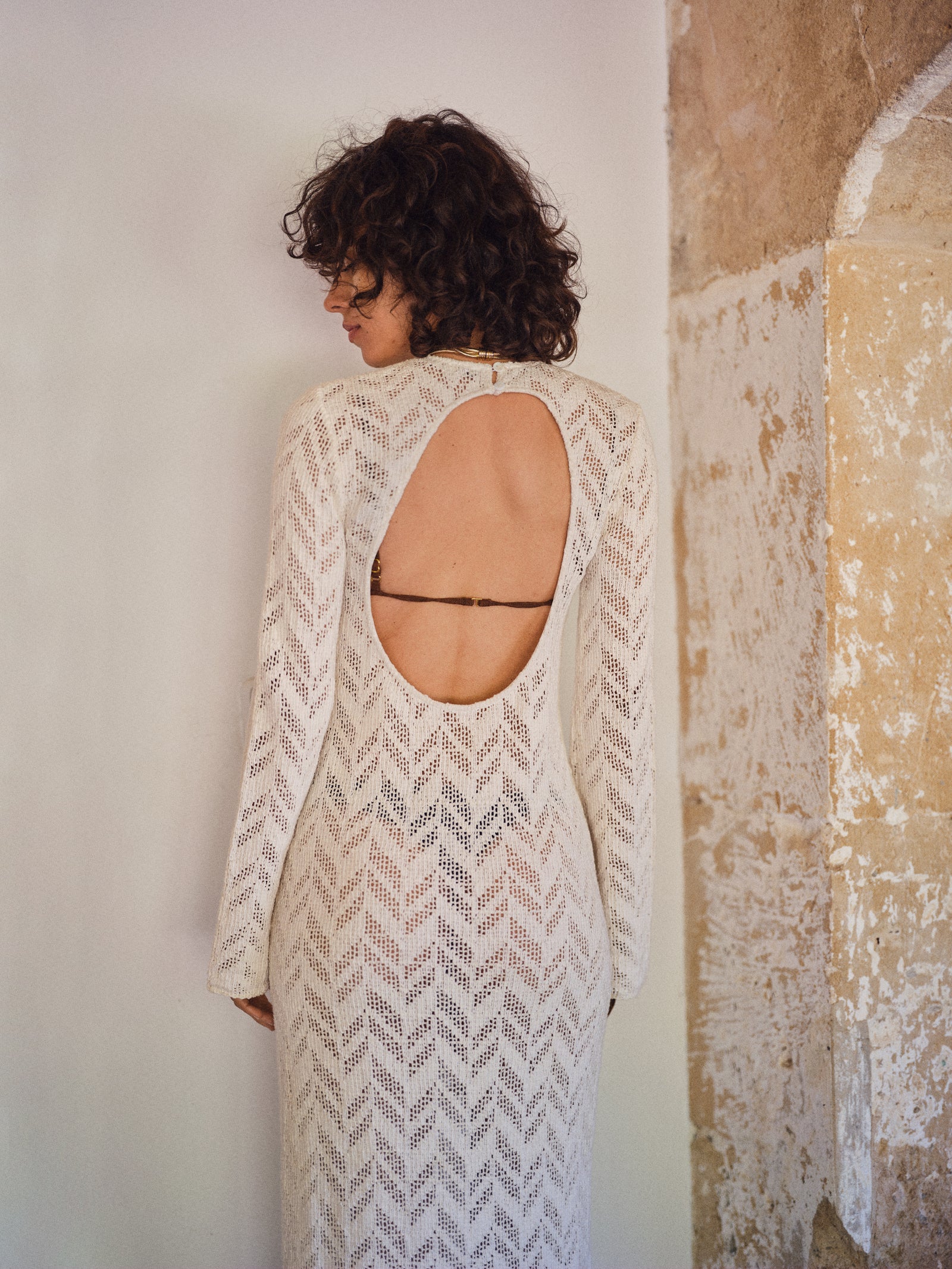 ROBE DAHIA ECRU