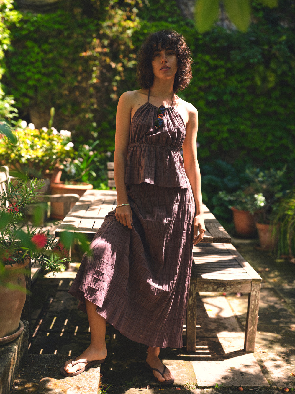 BRISA SKIRT BROWN