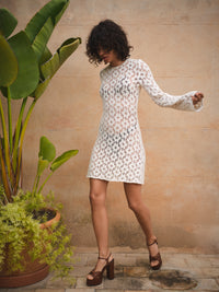 EL PEZ KLEID ECRU
