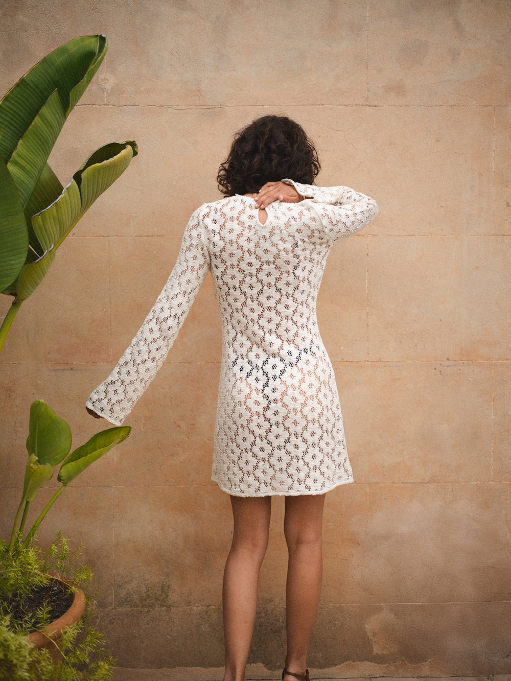EL PEZ KLEID ECRU