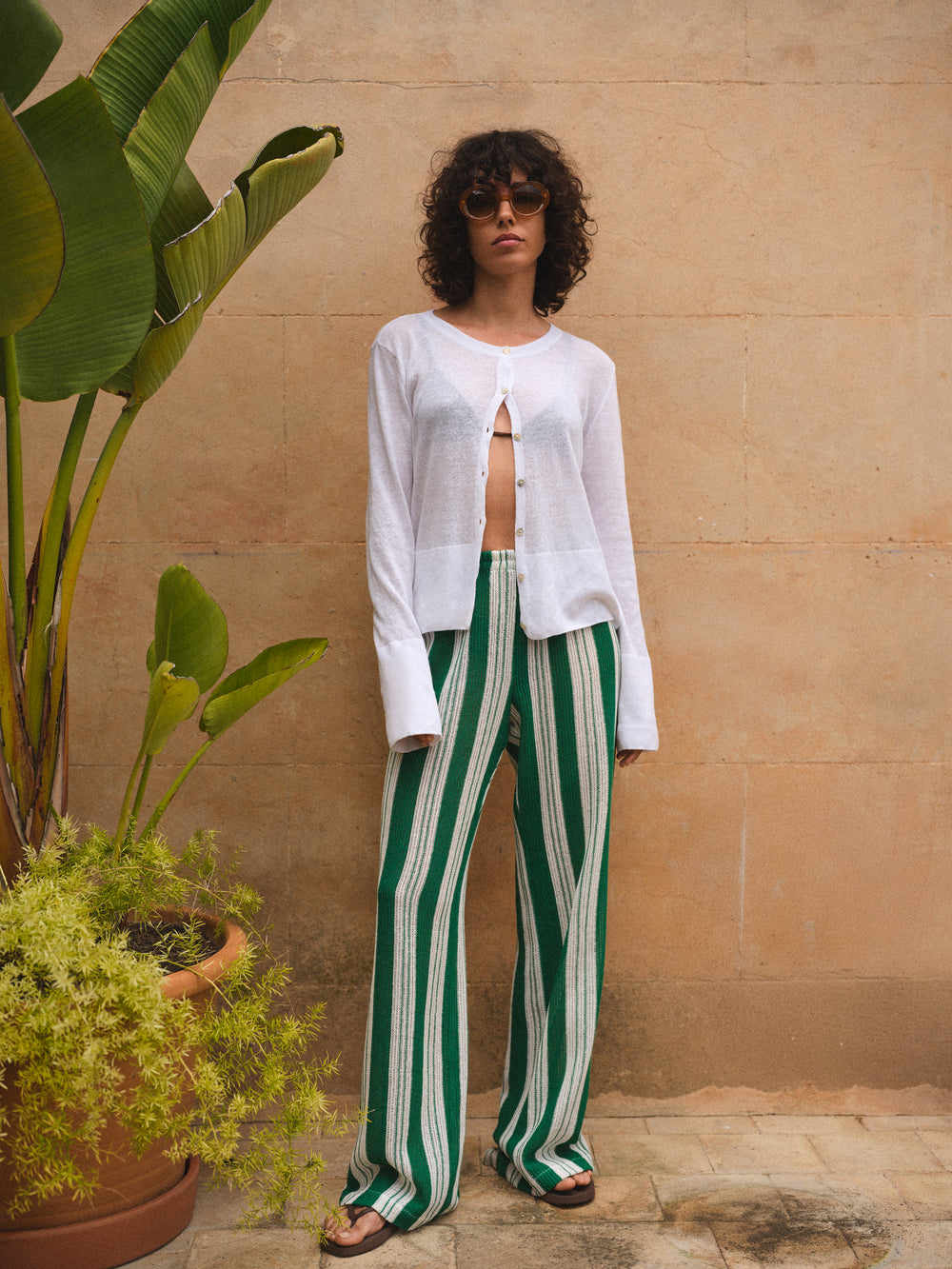MARISOL PANTS STRIPES GREEN