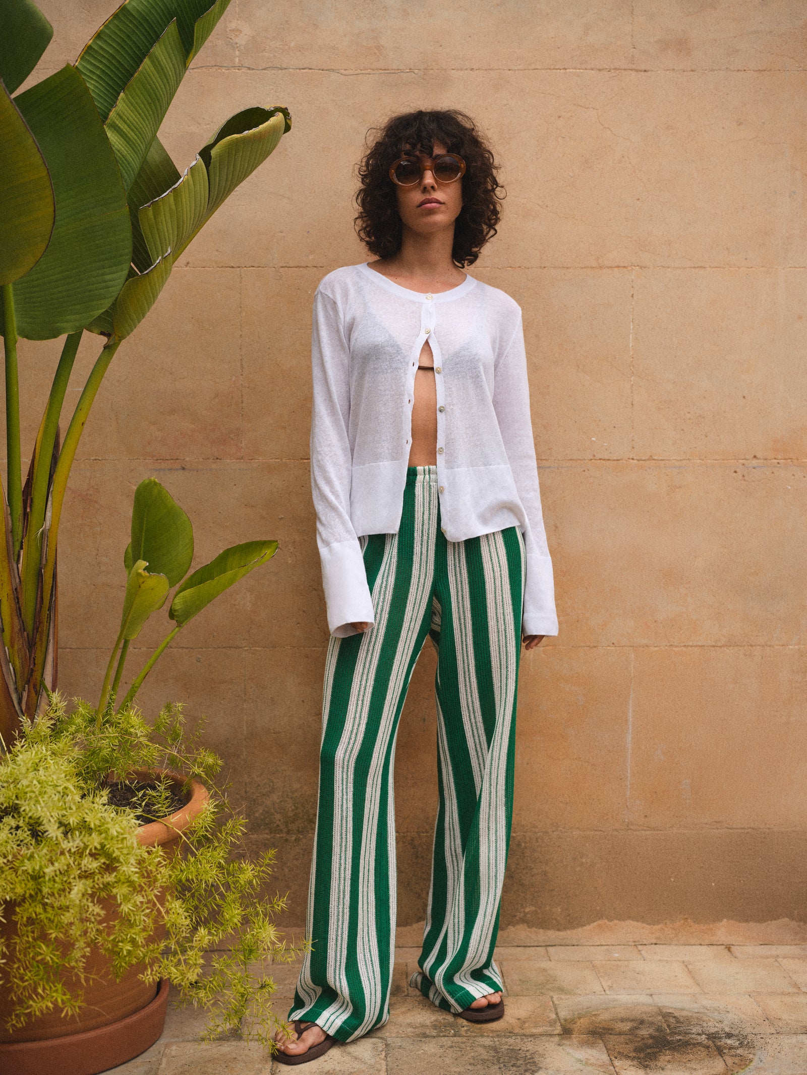 MARISOL PANTS STRIPES GREEN