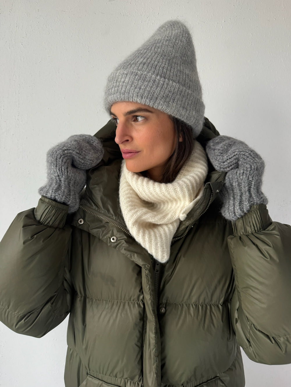 CZAPKA WEŁNIANA PIXIE LIGHT GREY