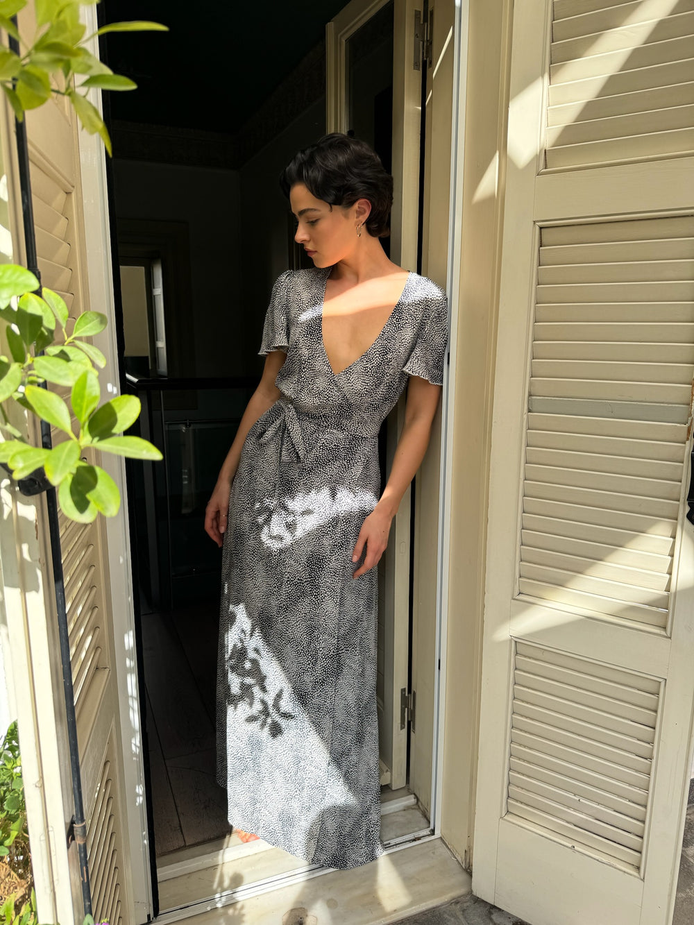 ROBE DOTTY NOIR