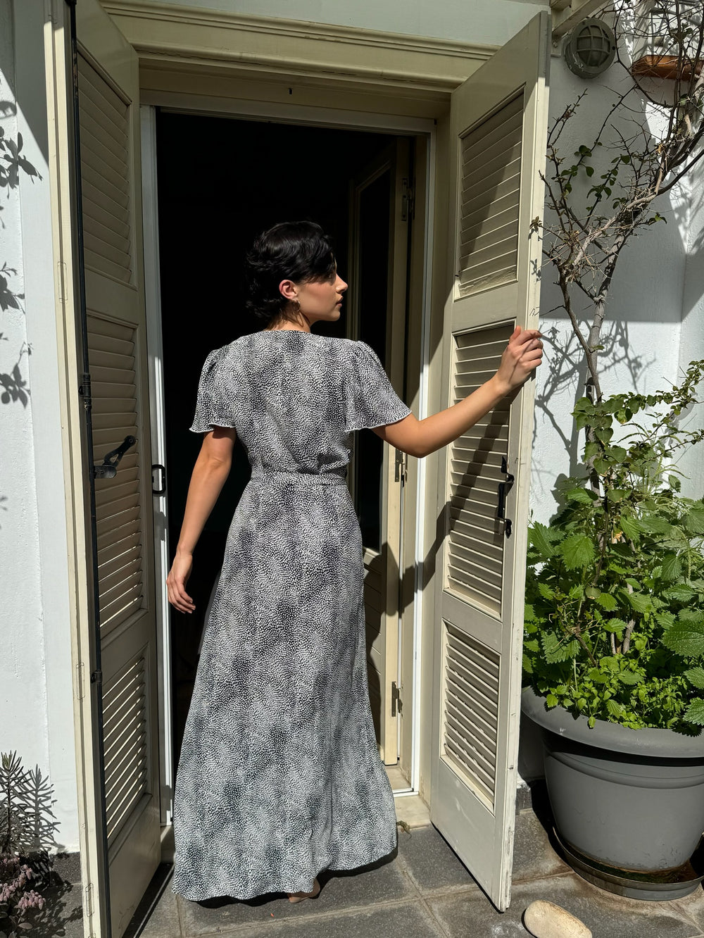 ROBE DOTTY NOIR