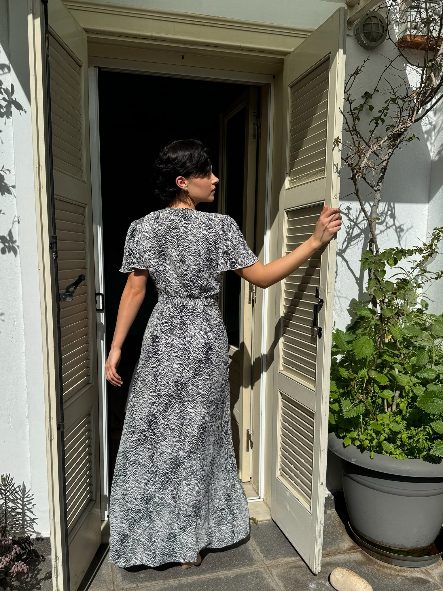 ROBE DOTTY NOIR