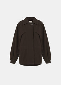 VESTE THARA MARRON