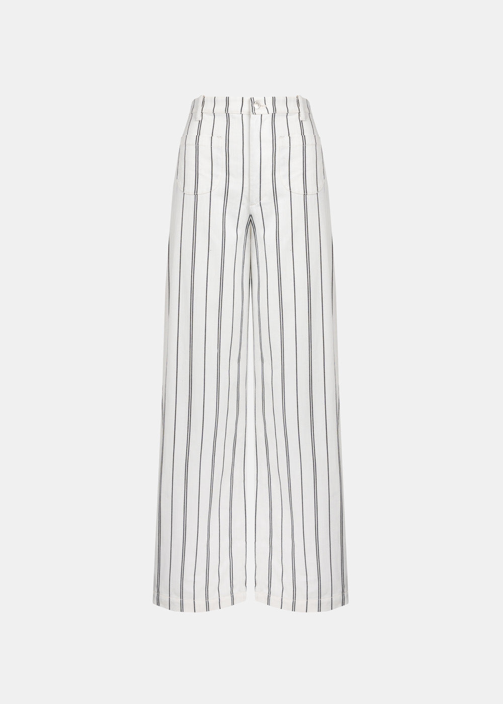 JEANS CHESS WIDE BLANC