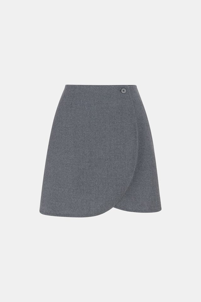 KAE WOOLEN MINI SKIRT