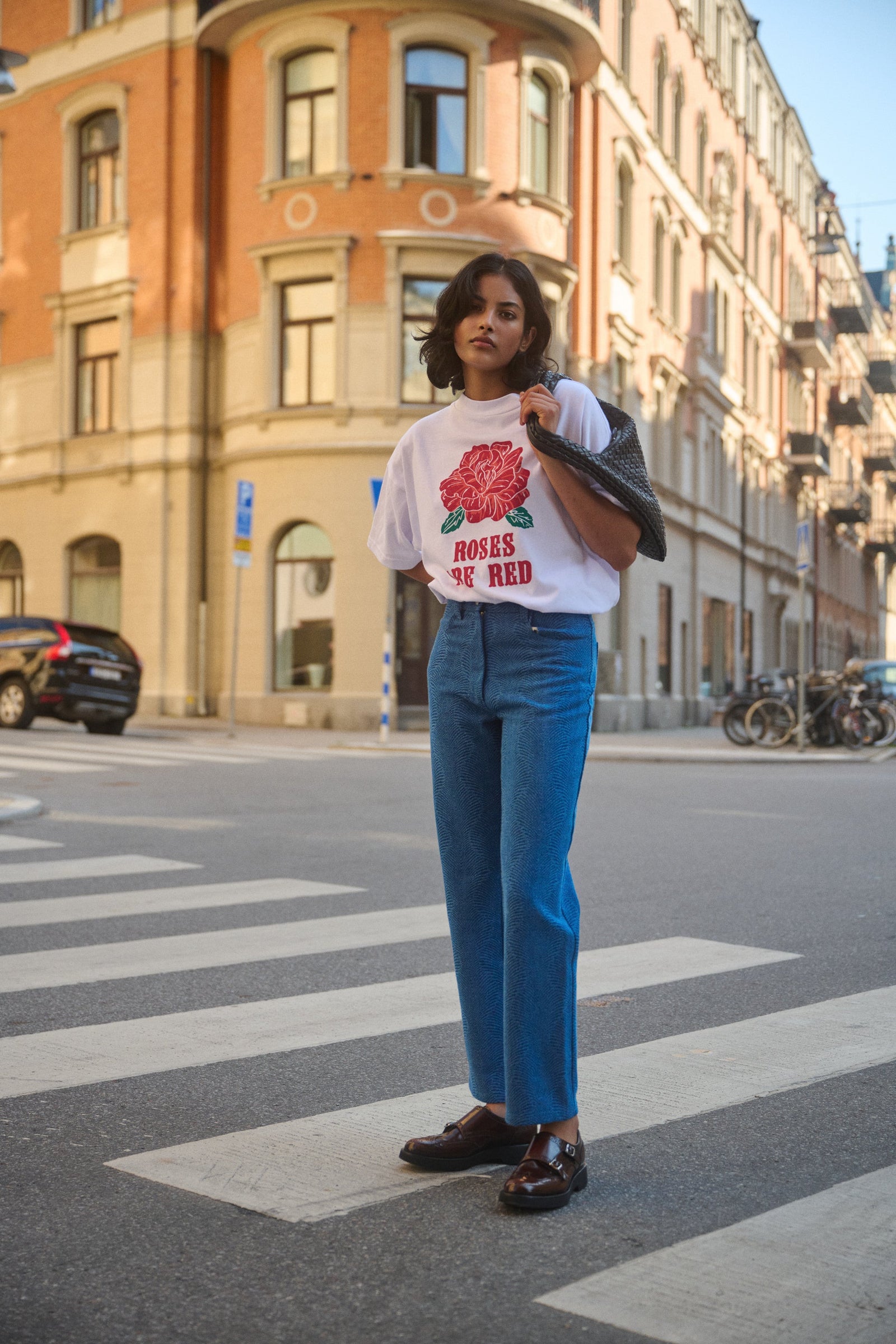 BLUE JOSS JACQUARD JEANS