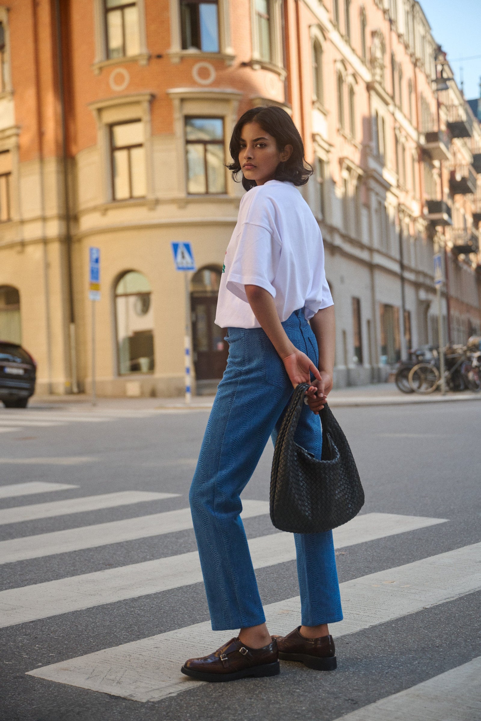 BLUE JOSS JACQUARD JEANS